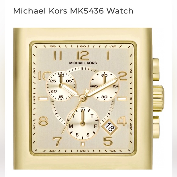 MICHAEL KORS Jet Set Chronograph Gold-tone Ladies Watch (MK5436). Pre-owned. - Picture 2 of 8